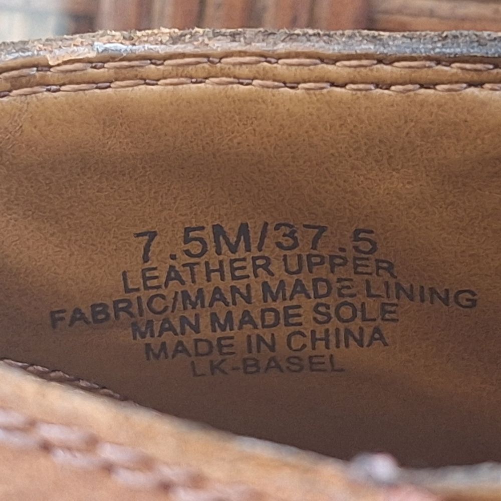 LUCKY BRAND BASEL BOOTIES 7.5 Burnished Brown Leather - Picture 8 of 14